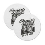 Custom Brewery Coasters Puplboard White