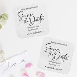 Save The Date Coasters For Favors