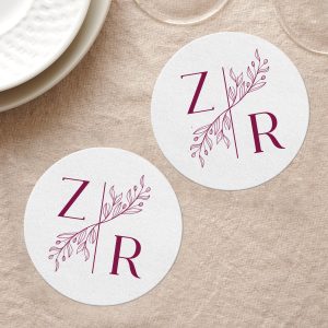 Monogram Coaster with Initials