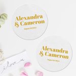 6. Save The Date Coasters Rounded_