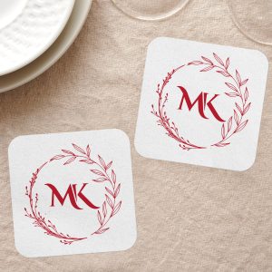 Aesthetic Monogram Coasters