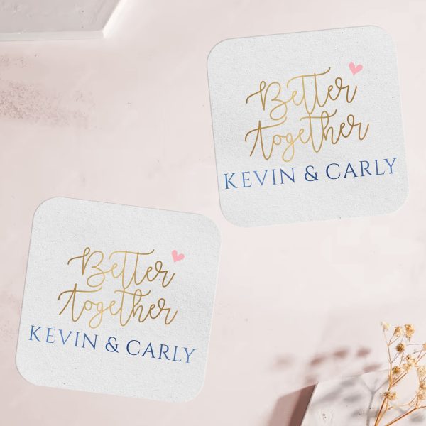 Better Together Wedding Coasters