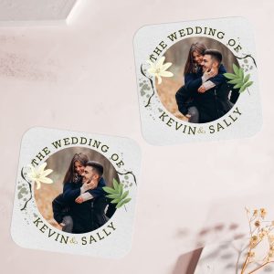 Custom Photo Wedding Coasters