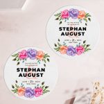 Full Color Wedding Coasters Round