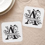 Monogram Coasters For Wedding