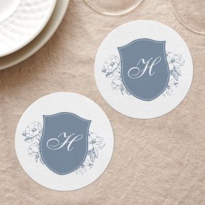 Monogram Coasters Round