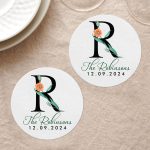Personalized Monogram Coasters As Favor