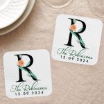 Personalized Monogram Coasters As Favors