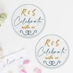 Save The Date Coaster with Initials