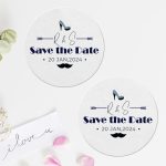 Save The Date Coasters Pulpboard Round