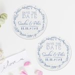 Save the date Coasters personalize for you Round