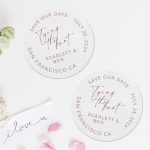 Wedding Coasters Save The Date Round