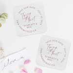 Wedding Coasters Save The Date Square