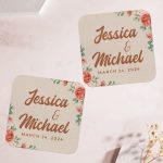 Wedding Coasters premium Square