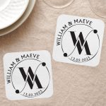 Wedding Monogram Coasters