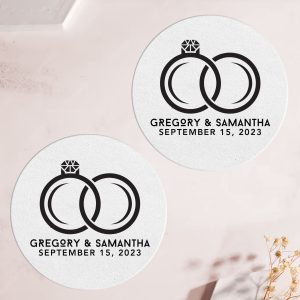 custom wedding coaster For Gift round