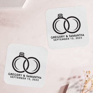 custom wedding coaster For Gift square